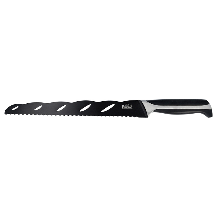 Kuppels BLACK Brotmesser – Extra Scharf Mit Wellenschliff, 20 Cm Klinge, Schwarzes Design