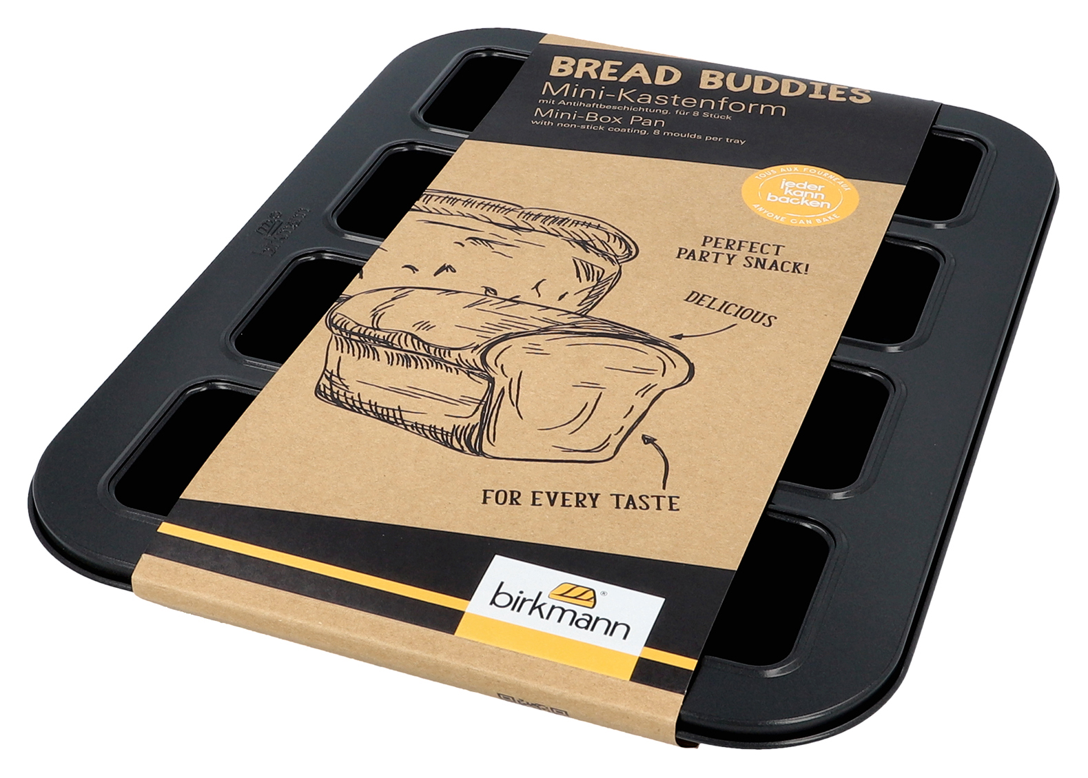 Mini-Kastenform | 35 x 27 cm | Bread Buddies | Backformen | Birkmann