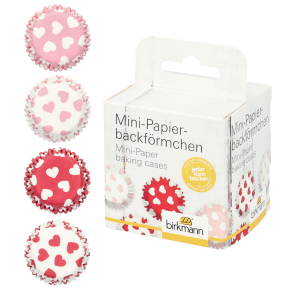 Birkmann - Mini-Papierbackfoermchen-Herzen-100 - 444911