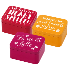 Birkmann - Geschenkboxen-3er-Set-Colour - 610040